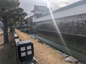 重要文化財の南東隅櫓　見張り台と武器庫の役割を担っていた