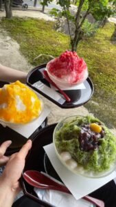 二条城でかき氷はサイコーですね