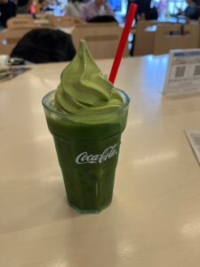 売店でのドリンク休憩